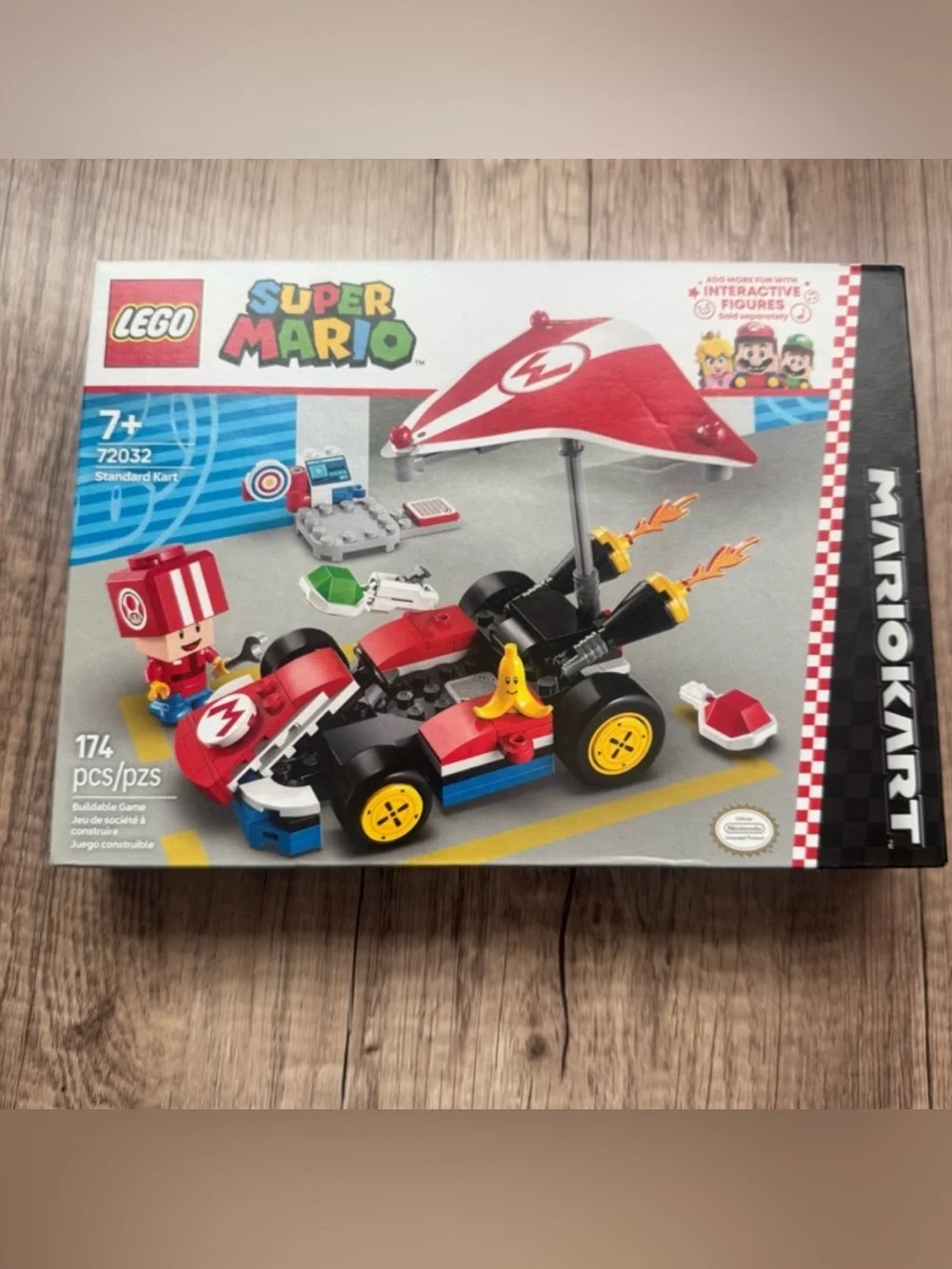 Lego Super Mario Red and Black Mario Kart Set